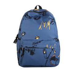 Graffiti Personality Backpack Student Schoolbag Women's Outdoor Travel Backpack