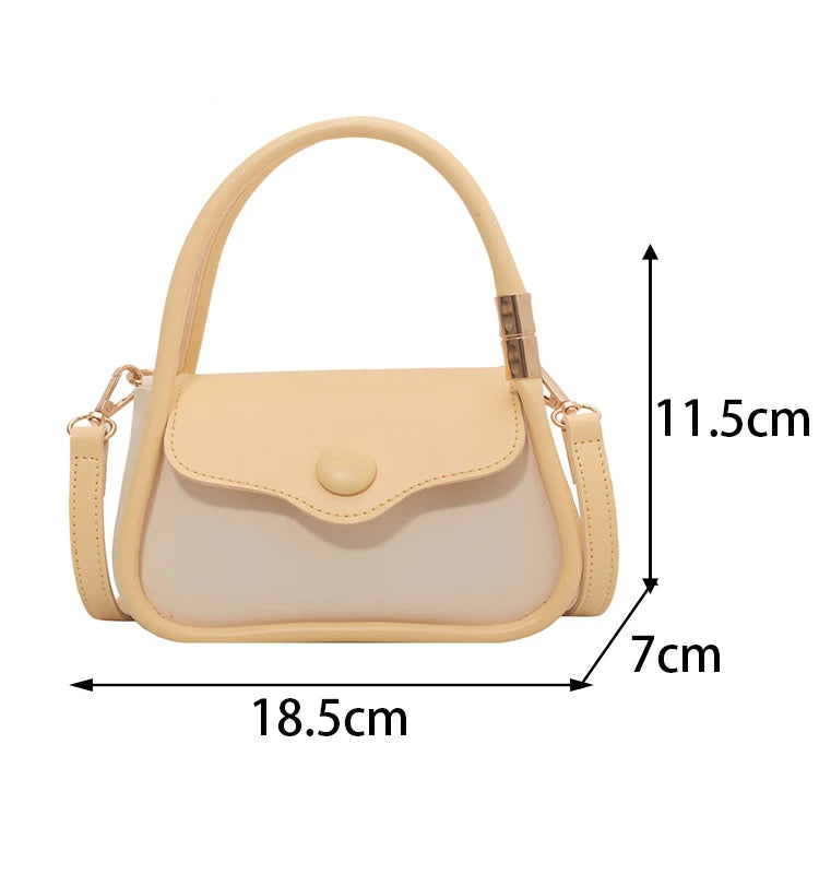 Green PU Leather Shoulder Bag Crossbody Small Flap Messenger