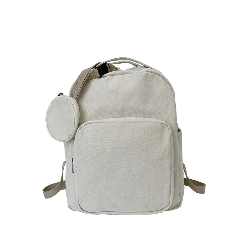 Green Leisure Backpack Student Girl Boy Travel Rucksack School Bag