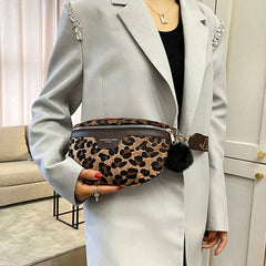 Leopard Waist Bag Crossbody Bags for Women