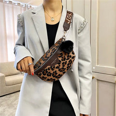 Leopard Waist Bag Crossbody Bags for Women