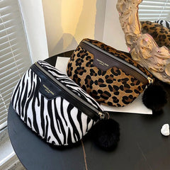 Leopard Waist Bag Crossbody Bags for Women