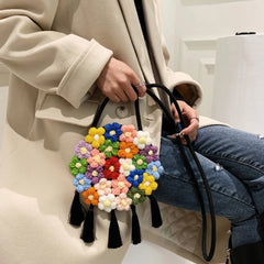 Embroidered Minority Shoulder Bag Hand Woven Women's Messenger Handbag