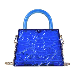 Women Transparent Acrylic Evening Bag Clear Clutch