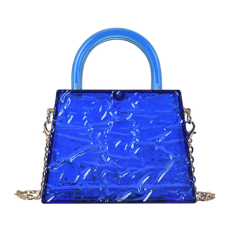 Acrylic Clear Clutch Handbag Women Transparent Party Evening Bag