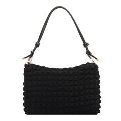 High Capacity Soft Cloth Shoulder Bag for Women - Winter Travel Handbag