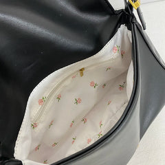 Women's High Capacity Crossbody Shoulder Bag PU Leather Messenger Handbag