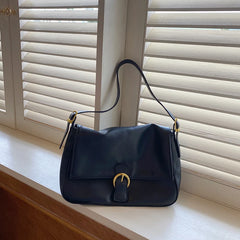 Women's High Capacity Crossbody Shoulder Bag PU Leather Messenger Handbag