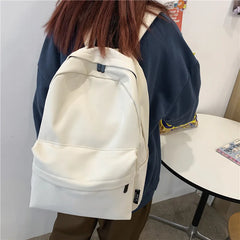 High Capacity Women Backpack Big Student Backpacks Solid Girls School Bag