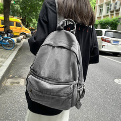 Retro Canvas Women Backpack for Teenage Girls College School Bag