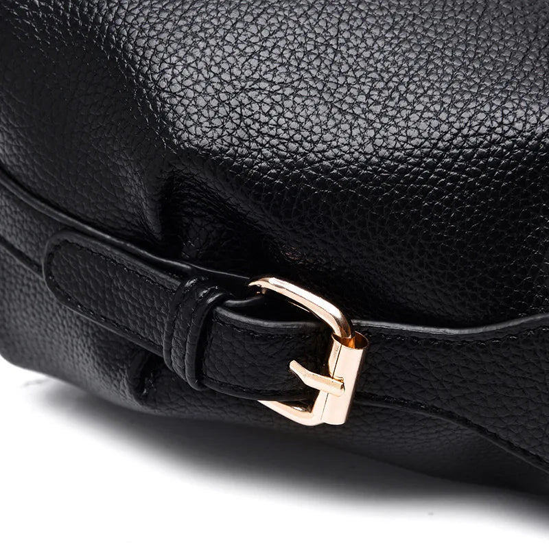 High Women Leather Handbags Litchi Grain Ladies Messenger Bag Crossbody Bag