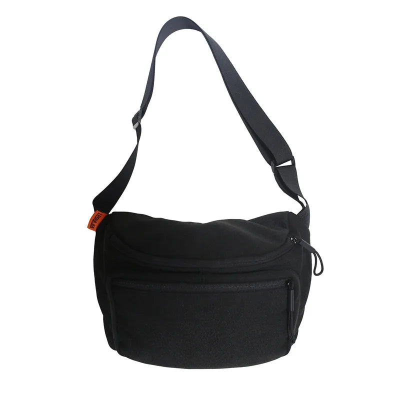 Hip Hop Canvas Sports Messenger Bag Large Capacity Women's Leisure Bag