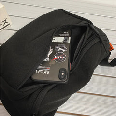 Hip Hop Canvas Sports Messenger Bag Large Capacity Women's Leisure Bag