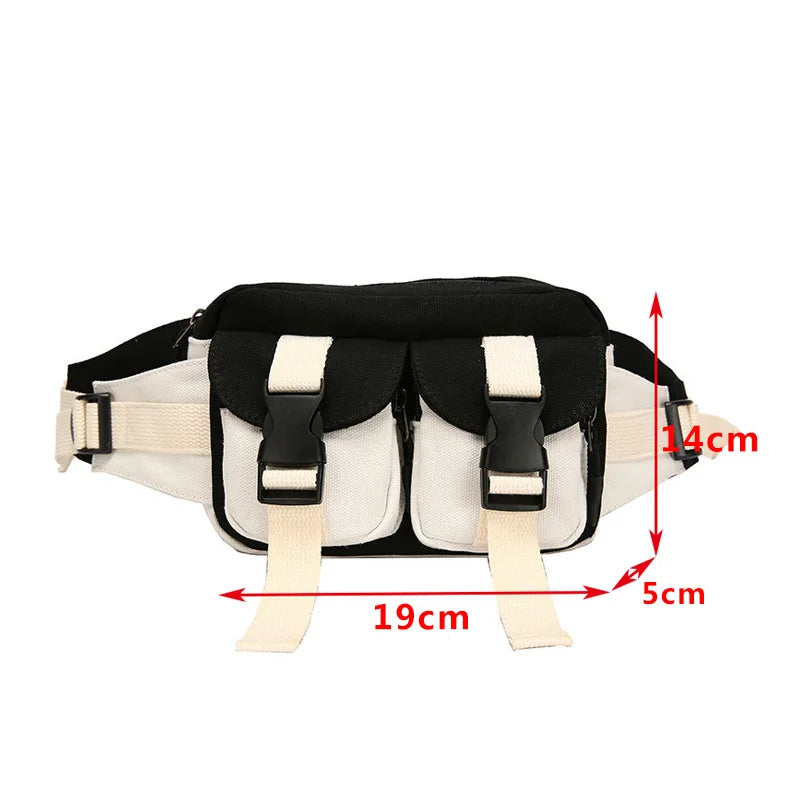 Hip Hop Waist Bag For Women Harajuku Crossbody Chest Bag Phone Pack