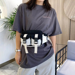 Hip Hop Waist Bag For Women Harajuku Crossbody Chest Bag Phone Pack
