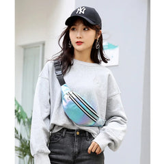 Holographic Fanny Pack Laser Waist Bag - Women's Belt Bag