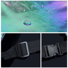 Holographic Fanny Pack Laser PU Waist Bag Women Belt Bag