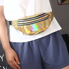 Holographic Laser Women's Waist Bag