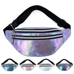 Holographic Fanny Pack Laser Waist Bag - Women's Belt Bag