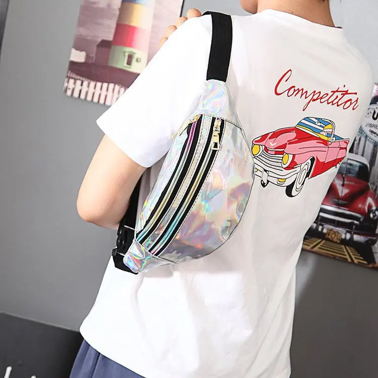 Holographic Laser Women's Waist Bag