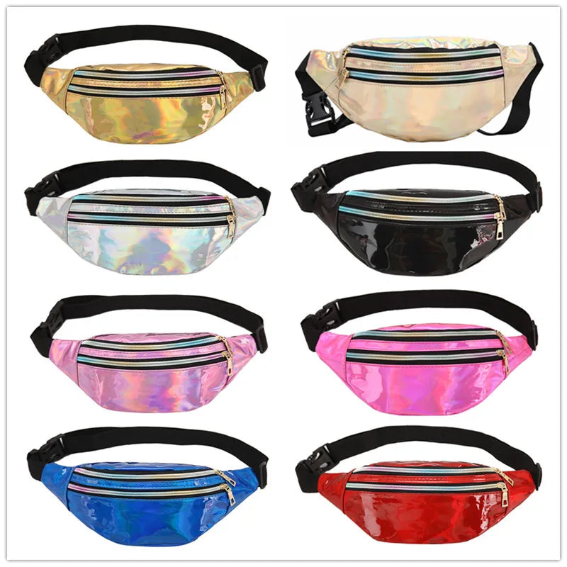 Holographic Laser Women's Waist Bag