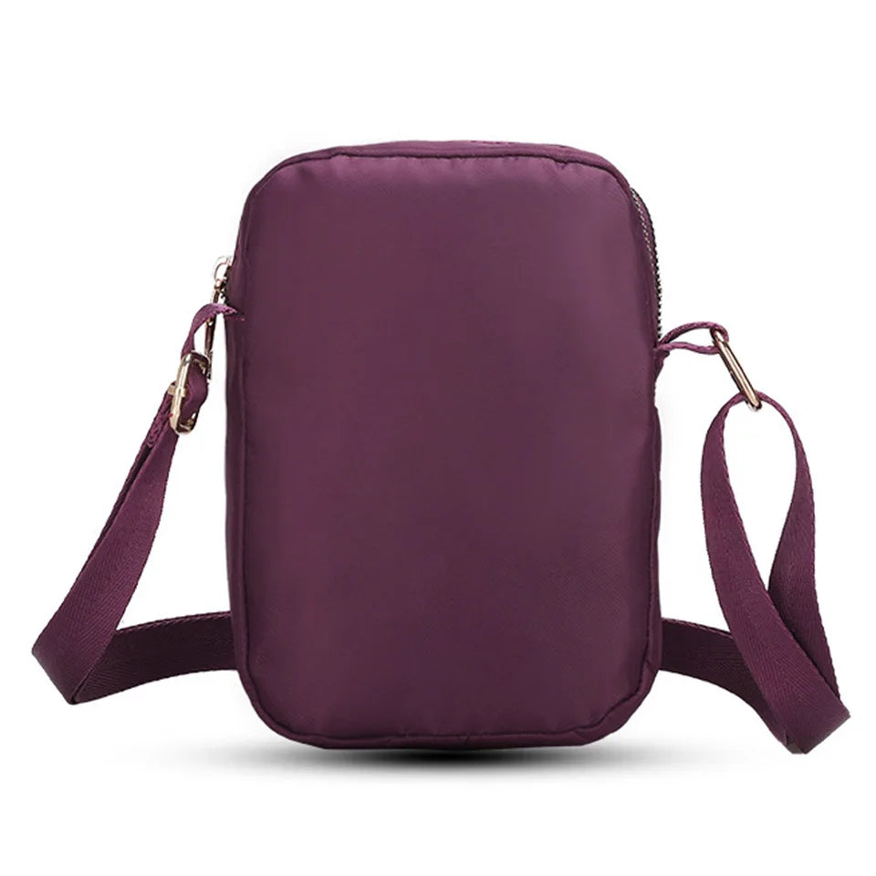 Women Crossbody Bags Zipper Mobile Phone Shoulder Bag Lady Multifunction Handbag