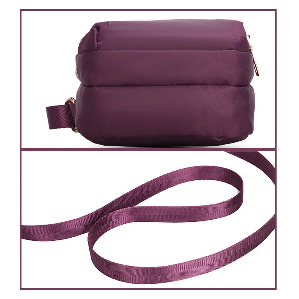 Women Crossbody Bags Zipper Mobile Phone Shoulder Bag Lady Multifunction Handbag