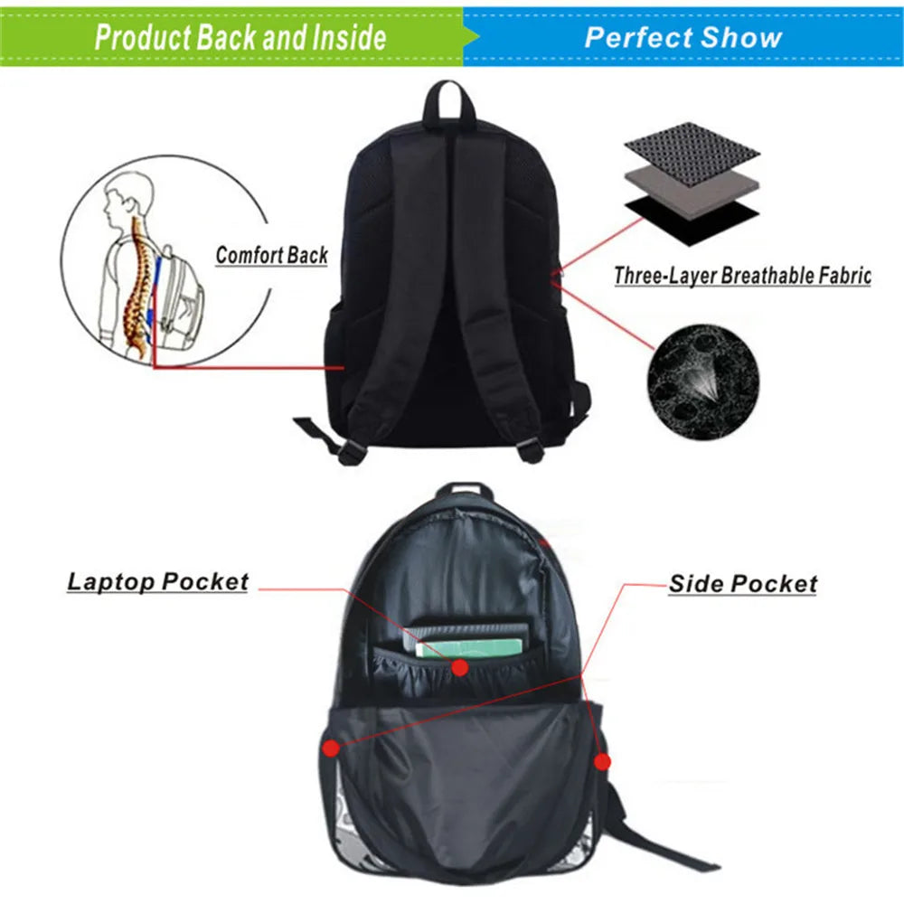 Hollow Knight Backpack Men Travel Bags Game Cosplay Knapsack Boy Girl School Bag