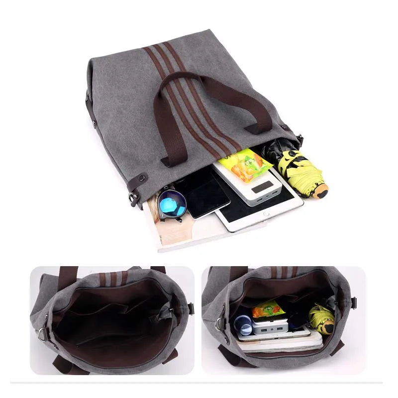 High Canvas Women Shoulder Bag High-quality Travel Crossbody Messenger Bag