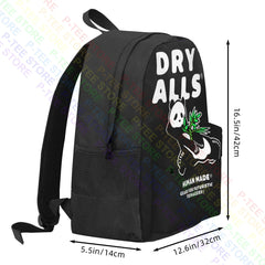 Dry Alls Panda Bear Large Capacity Backpack Gym Tote Bag