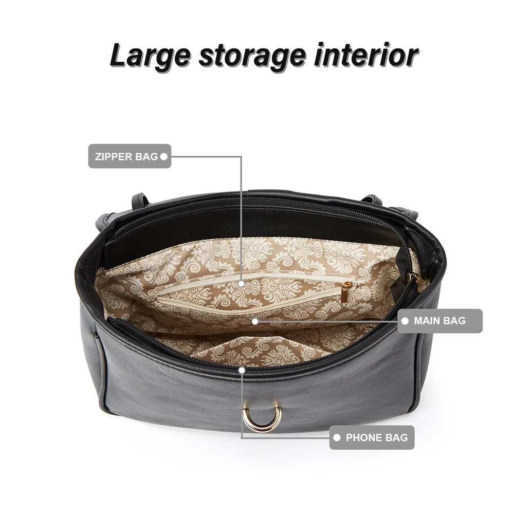 Soft Leather Flap Women's Crossbody Shoulder Bag Handbag Bolsa Feminina