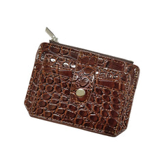 Neutral Buckle Wallet Card Holder Zipper Purse Small Size