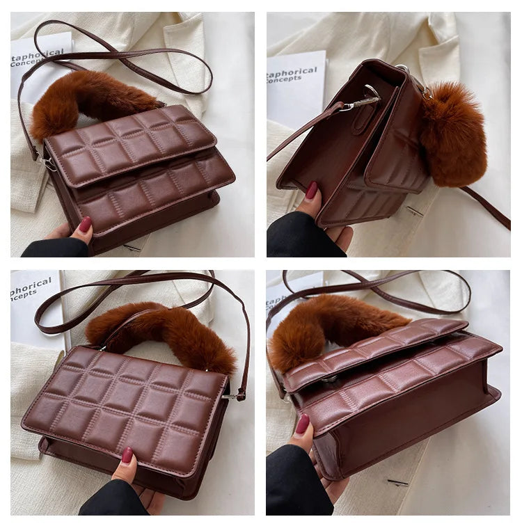 Women's Hobo Shoulder Bag PU Leather Evening Clutch Purse Handbag