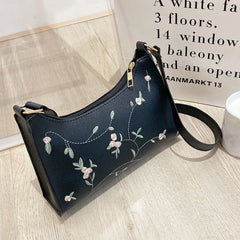 Women's Shoulder Bag Medium Size Faux Leather Underarm Bag Phone Bag Messenger B