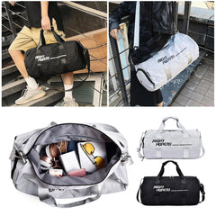 Workout Tote Sports Gym Bag Men Women Duffel Bag With Wet Pocket