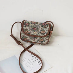 Vintage Flowers Women's Shoulder Crossbody Bag