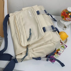 Harajuku Crossbody Bag for Women School Girls Messenger Bag Patchwork Handbag