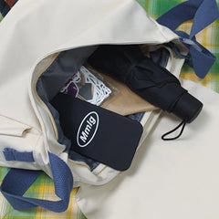 Harajuku Crossbody Bag for Women School Girls Messenger Bag Patchwork Handbag