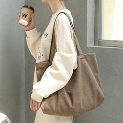 Japanese-style Artistic Canvas Bag in Casual Sen Solid Handbag