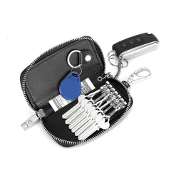 Leather Key Organizer Keychain Wallet for Men Multifunctional Car Key Holder