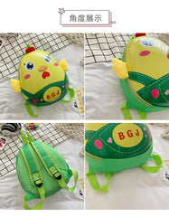 Cartoon Chicken Pattern Kids School Backpack