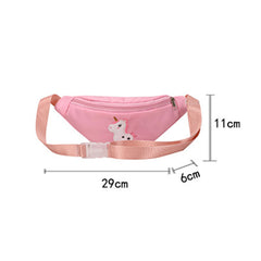 Kids Girls Casual Unicorn/Dinosaur Chest Bag Zipper Waist Bag