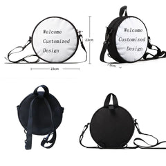Kids Messenger Bags Customize Crossbody Pack Boys Girls Mini Round Bag