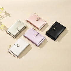 Female Coin Purse Short Wallet PU Leather Clutch Bag