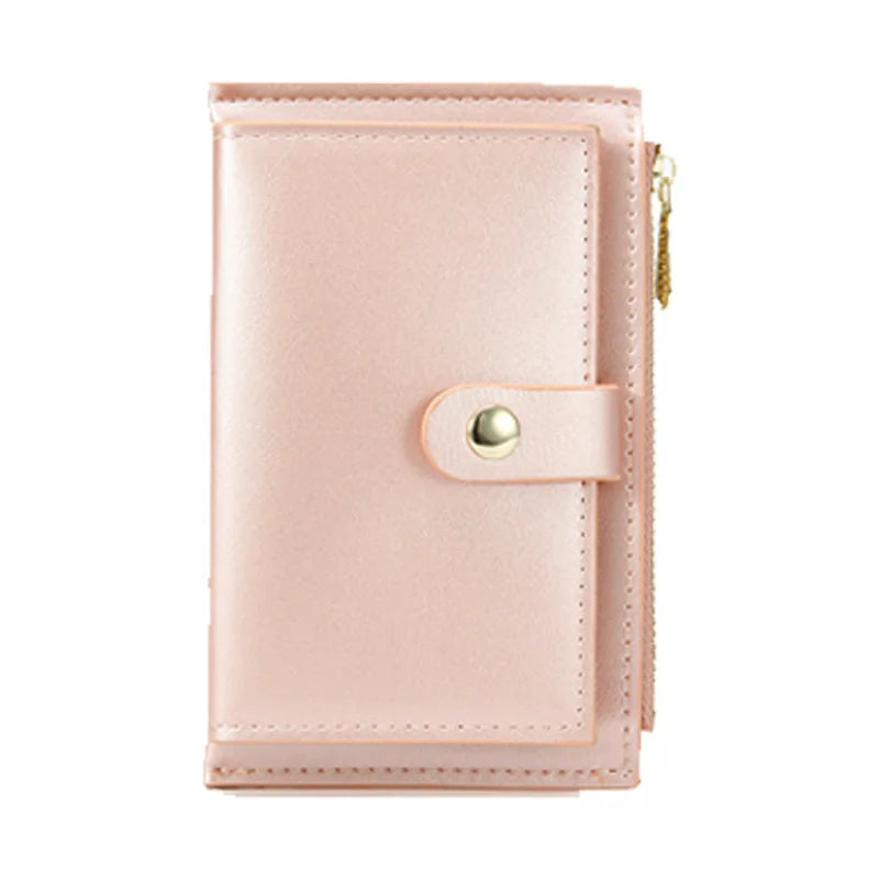 Female Coin Purse Short Wallet PU Leather Clutch Bag