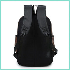 Casual PU Leather Backpack Large Capacity Outdoor Travel Bag