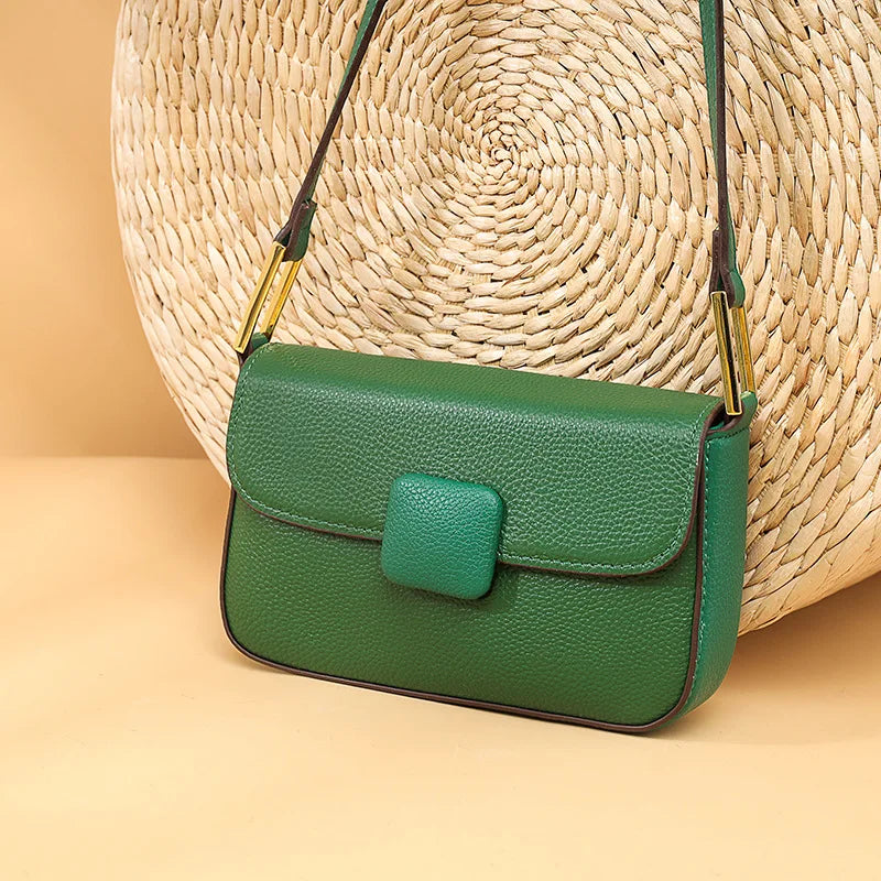 Leather Messenger Bag for Women Casual Vintage Shoulder Purse