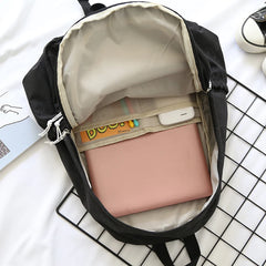 Japan Style Canvas Backpack for Teenagers Women Middle School Student Girls