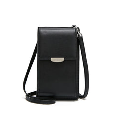 Cell Phone Pocket PU Large Capacity Wallet Crossbody Bag For Women