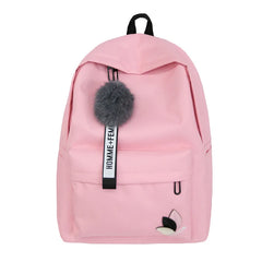 Nylon Printing Solid Girl School Backpack for Teens